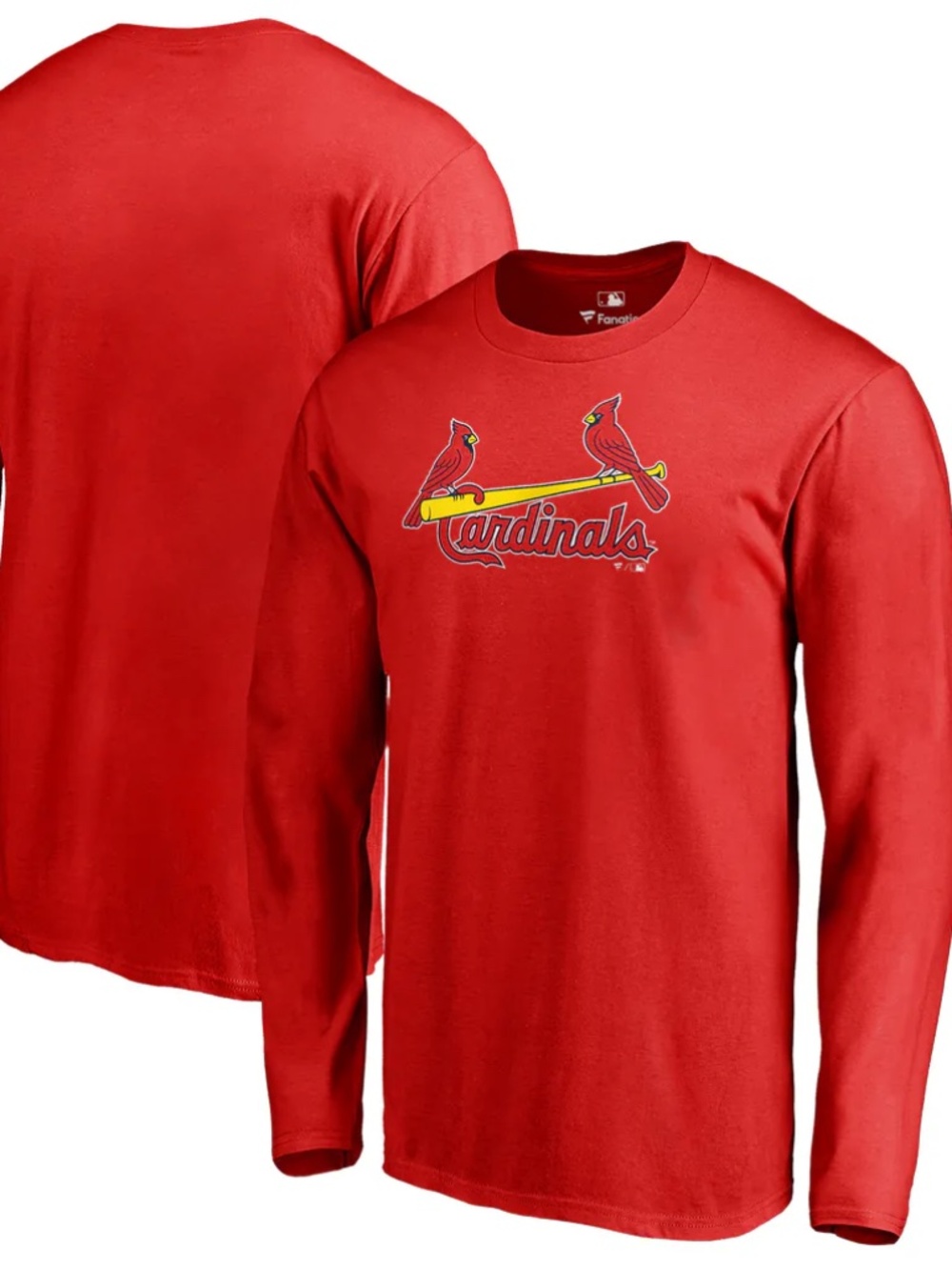 NWT St. Louis Cardinals Fanatics Branded Official Wordmark Long Sleeve T-Shirt